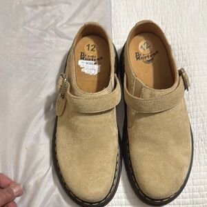 Dr. Martens Tan Suede Sandals